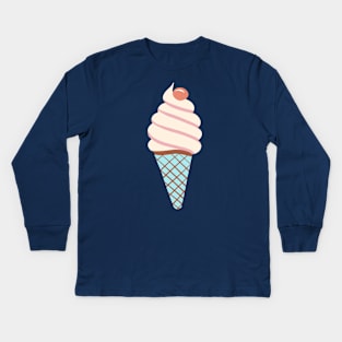 Soft Ice Cream Cone Kids Long Sleeve T-Shirt